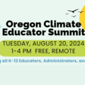 Online Activity: Oregon Climate Educator Summit
