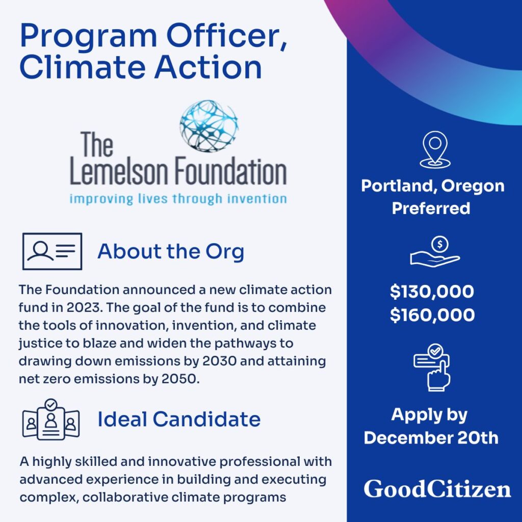 Lemelson Program officer ad