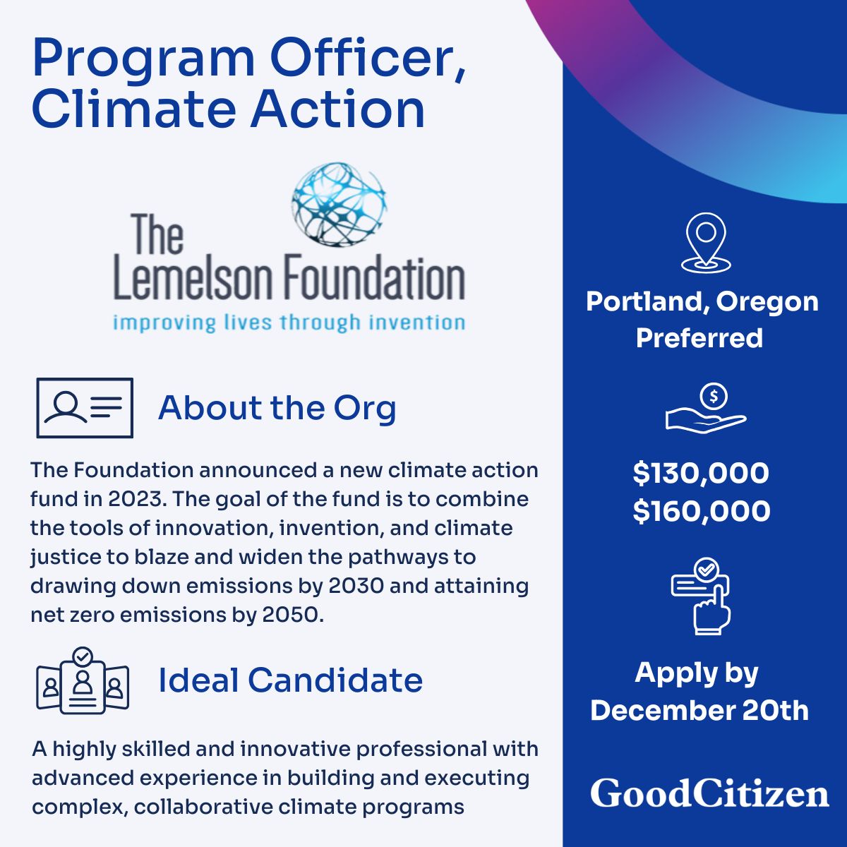 Lemelson Program officer ad