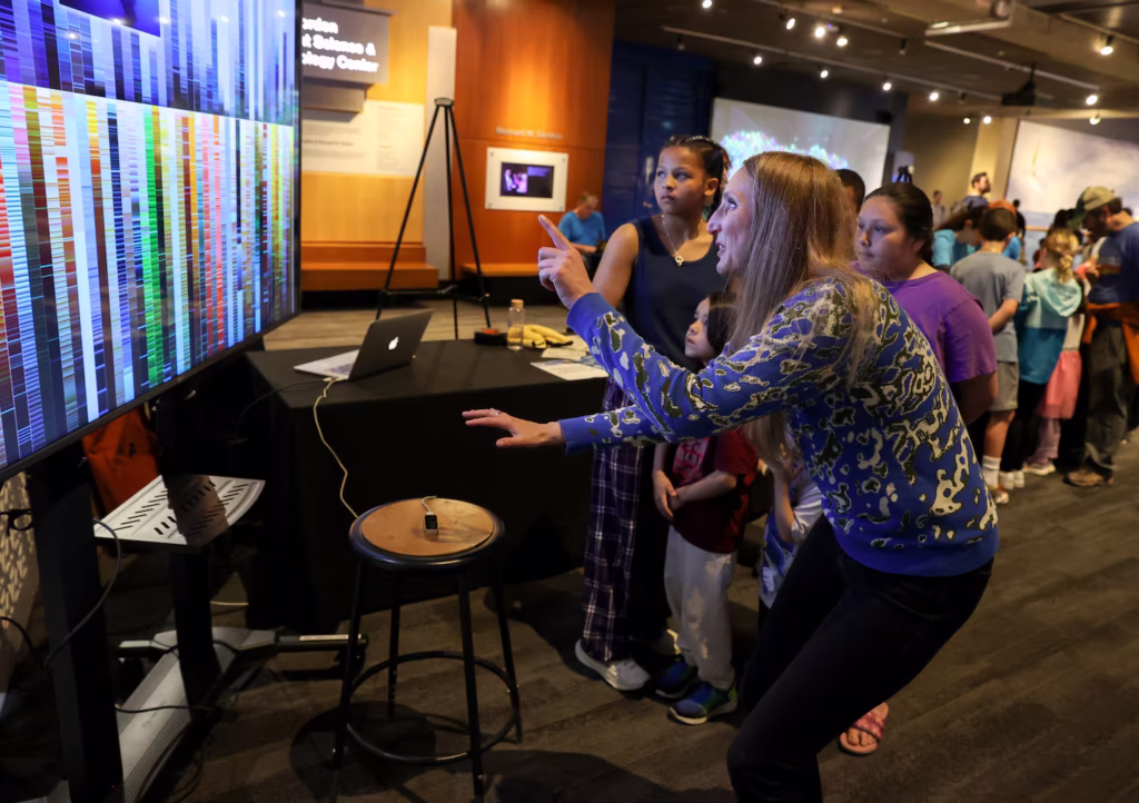 Skye Moret at Rise Up Boston Climate Event at the Museum of Science.Jonathan Wiggs/Globe Staff