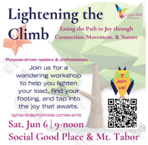 Lightening the climb